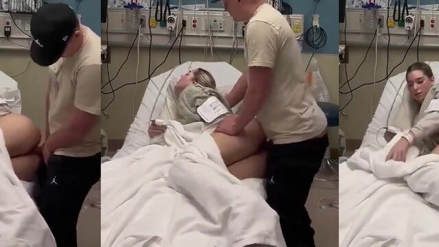 A poor girl was fucked raw in the hospital for her hole to be filled up