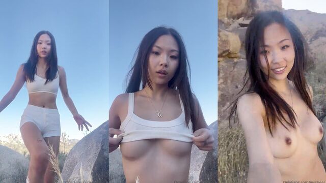Petite Asian teen gets fucked and gives a blowjob