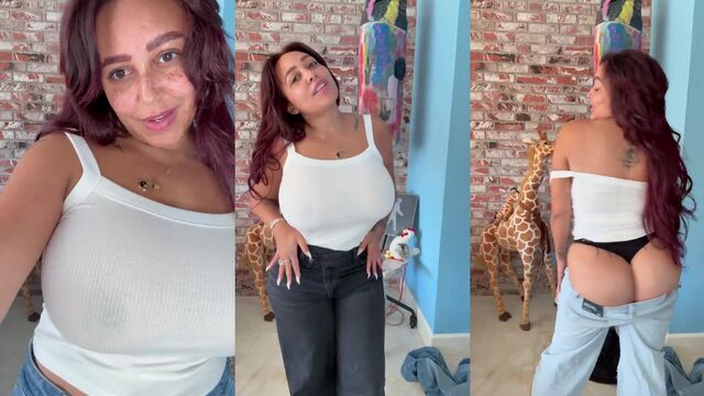 Big natural tits slut gets fucked by the camera