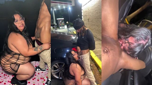The fat Latina torta whore gets her throat full of BBC