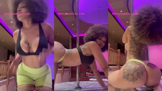 A cute girl is stretching with her fit boyfriend, getting naughty