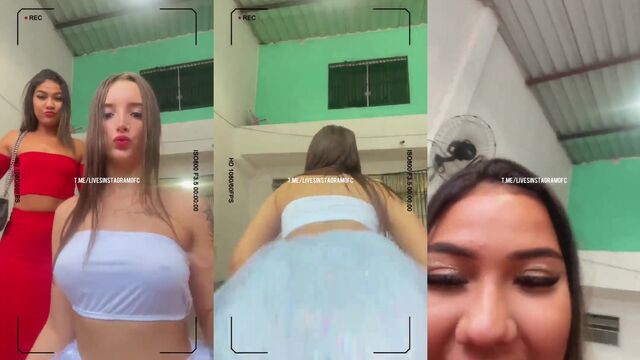 Hot and juicy girl dancing with no panties on her ass