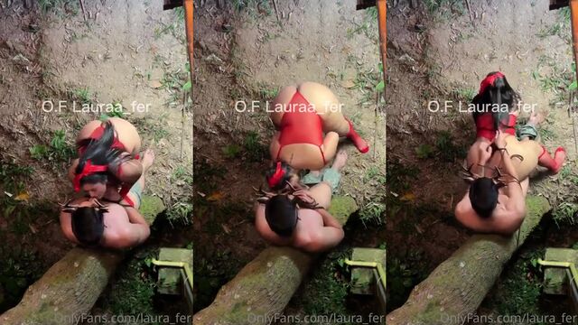 Chubby girl fucking on Halloween, a hot Brazilian BBW scene