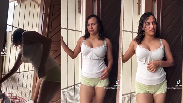 Short pajamas and morning sex are the best