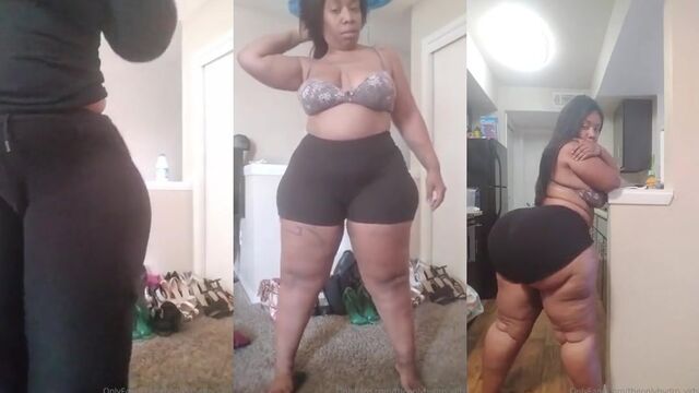 The best moments of twerking with a big ass and squirting