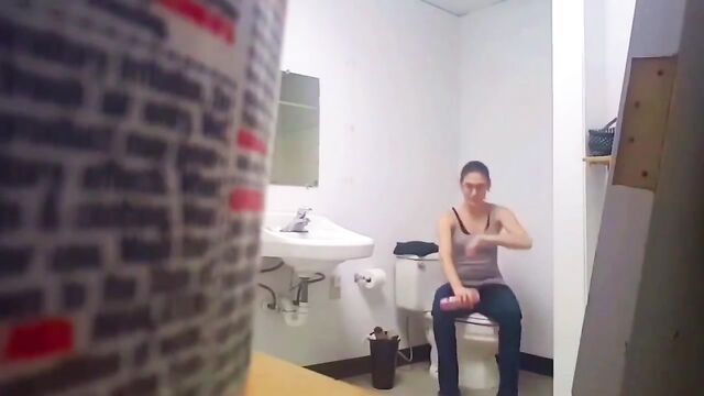 A girl was flashed by a hidden camera while wearing a short skirt in public