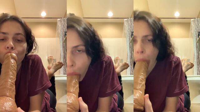 Footjob and blowjob with an amateur who loves to play with her feet