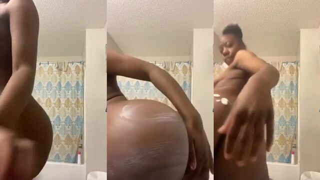 Single mom gets her booty pounded by a big black cock in this hot video