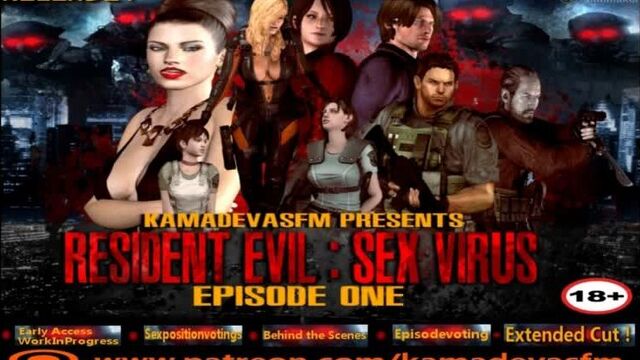 R.E.- Sex Virus - Ep 1 extended cut (Resident Evil sex)