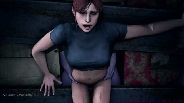 vk.com/watchgirls Rule34 Resident Evil Halloween Special 2018 - Claire Redfield 3D porn zombie sound 1min
