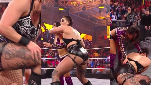 The best cumpilation with Rhea Ripley from WWE