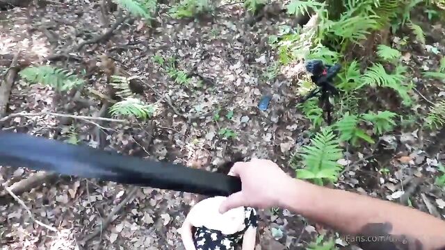 Busty woman punished in public for her daring and kinky behavior