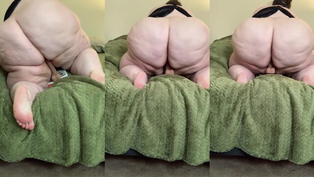 The fat peach is too juicy for the young man to resist