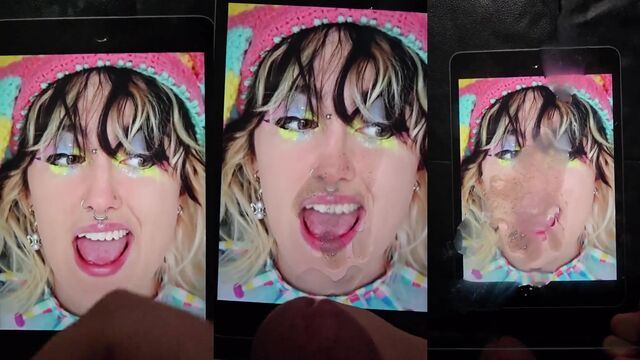 Izzzyzzz delivers a juicy cum tribute for the hungry lady