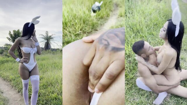 Brazilian babe Alycia Ribeiro gets her pussy railed on the sofa in a steamy scene