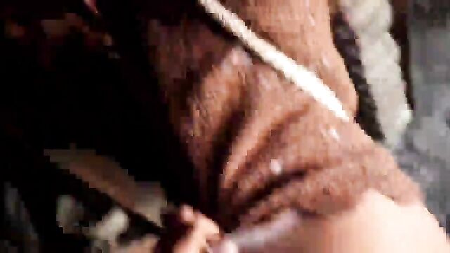 Skinny Latina with small tits takes it deep in her round ass