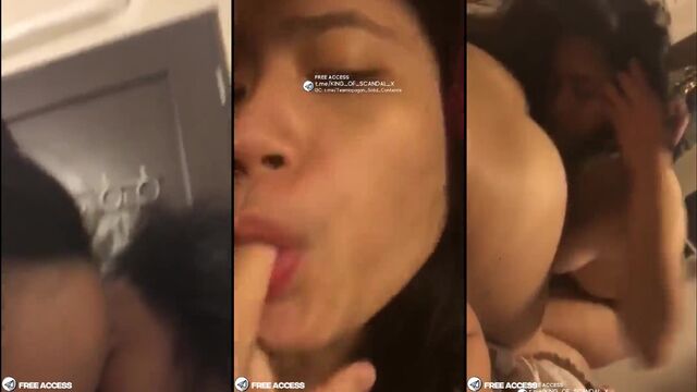 Lesbian beauties are having fun with each other using a toy