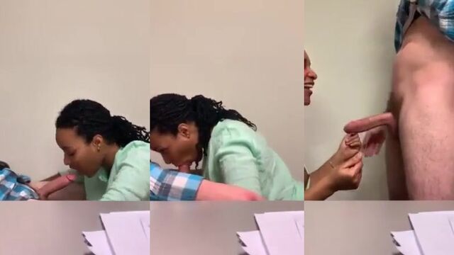 A passionate beauty jumps on a big white dick