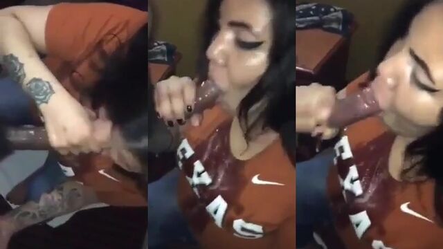 A sexy Latina from Texas gets her pussy messed up by a guy