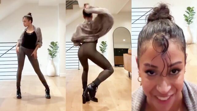 Ebony beauty Liza Koshy gets fucked hard and deep