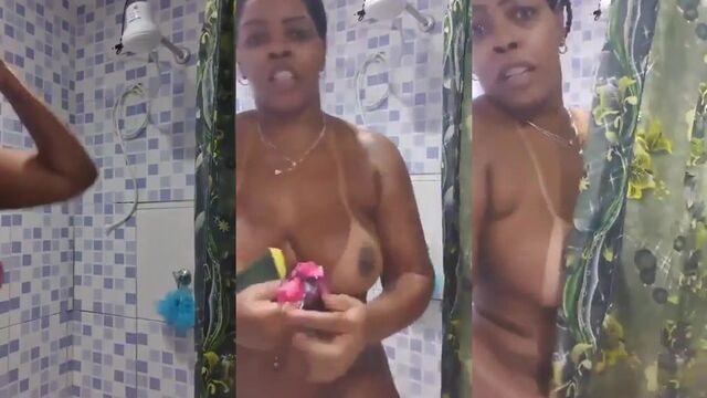 Black beauty bouncing on a thick cock until he comes