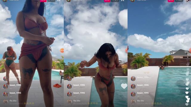 More steamy action on Instagram Live