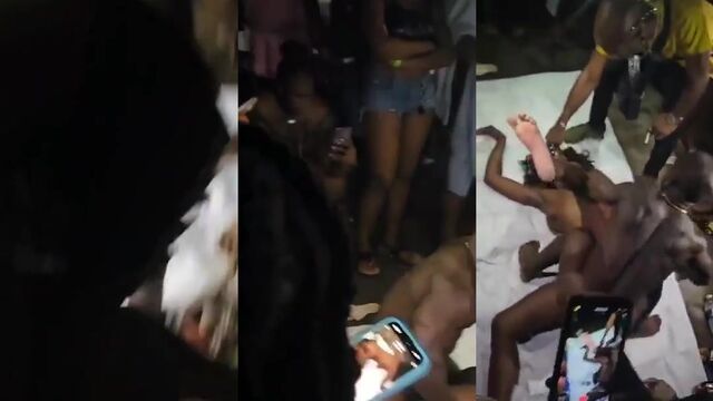 Little guy fucks a whore in the public place, what a daring act!