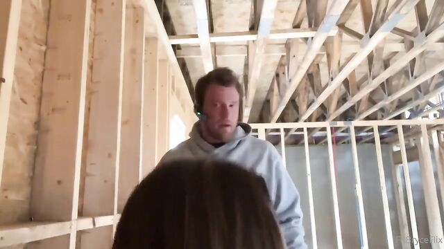A train runs on a construction site, featuring intense action and cumload