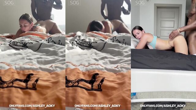 Asian teen Ashley Aoky gets fucked by BBC in snowbunny action