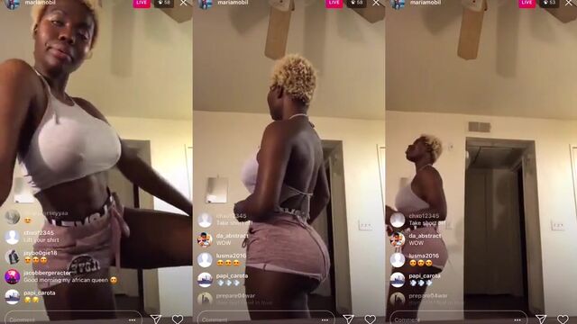 Blonde beauty Maria Mobil from Togo gets fucked hard