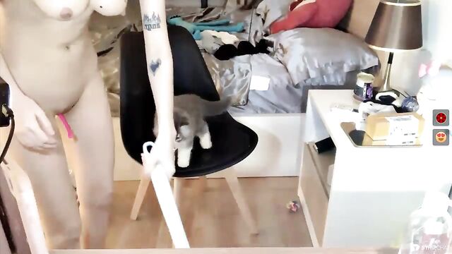 Keelin-18 performs on her webcam show