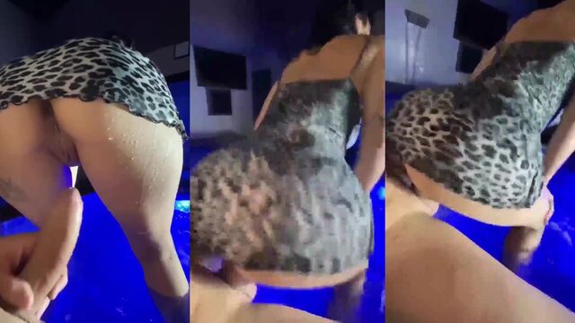 I showed my pussy under the dress without panties