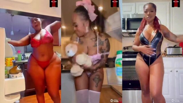 A fat woman has sex with her boyfriend, showcasing her curves in action