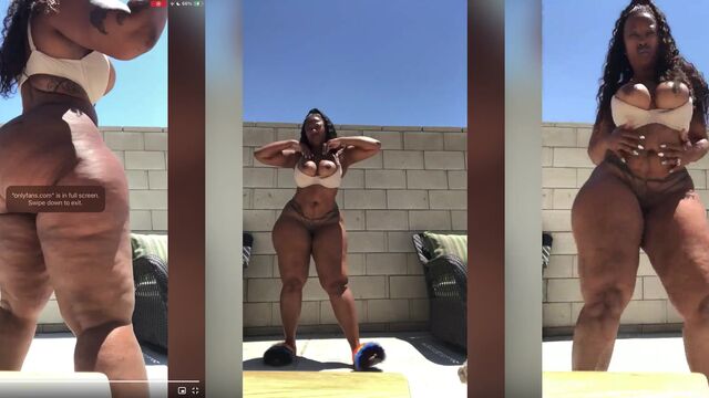 Black Cherokee D'Ass is famous for her huge 52-inch ass