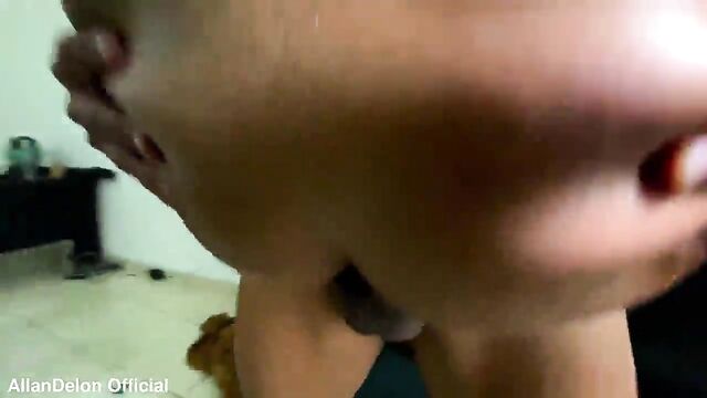 The husband shoots his wife sucking dick of her friend