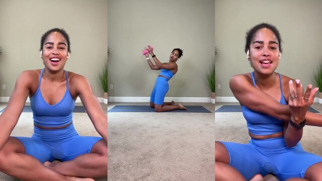 Yoga with foot focus, just like in the IG style