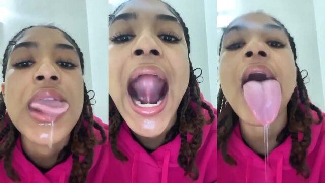 A man with a tongue fetish fucks his girlfriend with spit