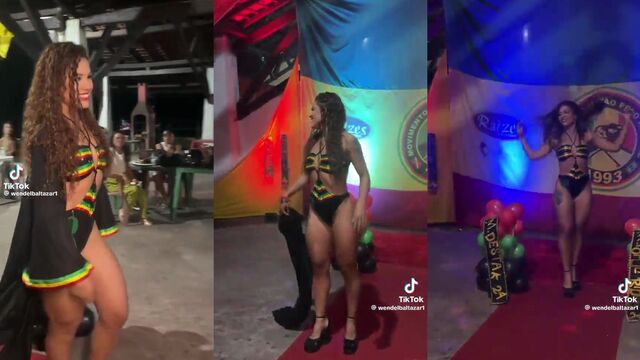 A pretty woman has sex with her boyfriend on camera