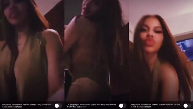 Hot amateur nipslip show with a cute girl who is not shy