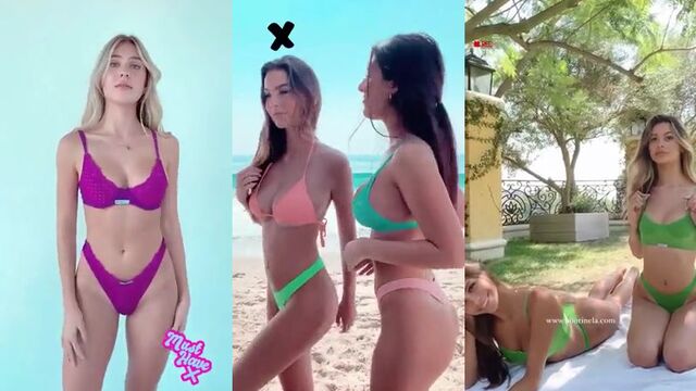 Bikini try on haul compilation video for the curious-minded