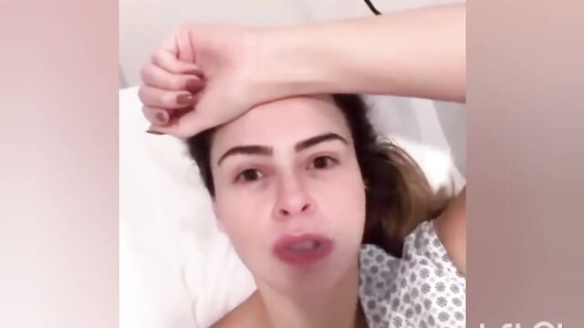 Busty Ana Paula's Tease and Blowjob