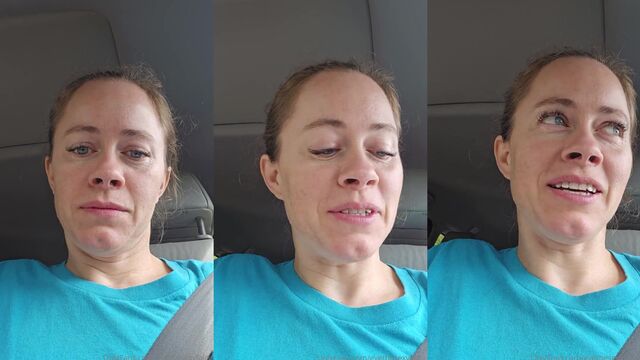 A beautiful model has a huge dick on her mouth