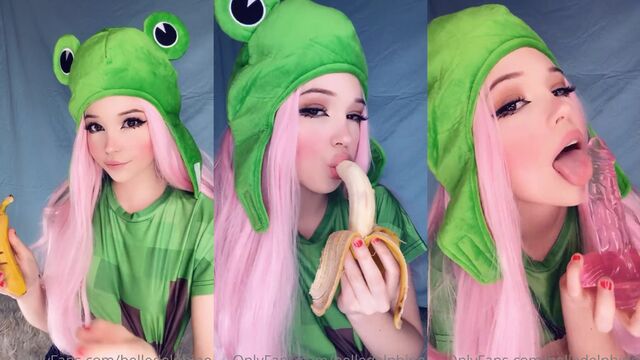 Belle Delphine gets her pussy filled with a banana
