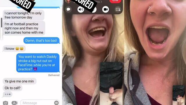 A cute mom missed her son’s football practice to watch him masturbate