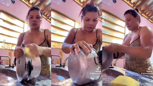 A man's cock is sucked by an enthusiastic woman on Instagram