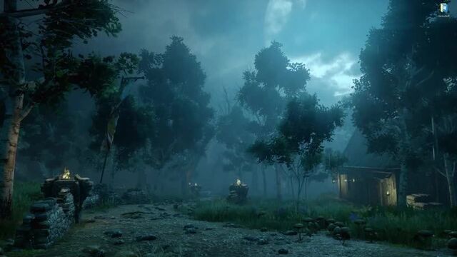 Грозовой ливень в игре Dragon Age Inquisition - живые обои для Wallpaper Engine