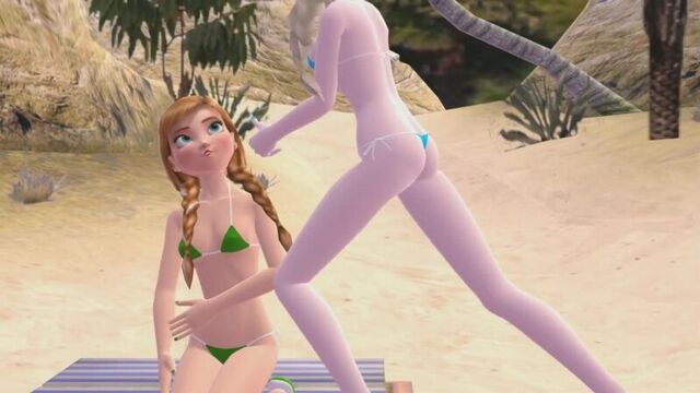 Frozen Elsa Kissed Anna Frozen Anna Slapped Elsa Epic Slap Epic Sister Kiss CheekSpear Animations