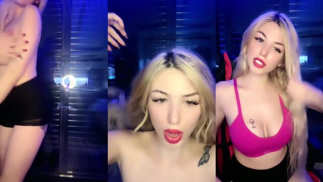 Amateur big tit solo action with Lali and Poine