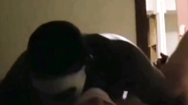 A single Asian step-mom gets fucked by her step-son’s black friend in missionary position