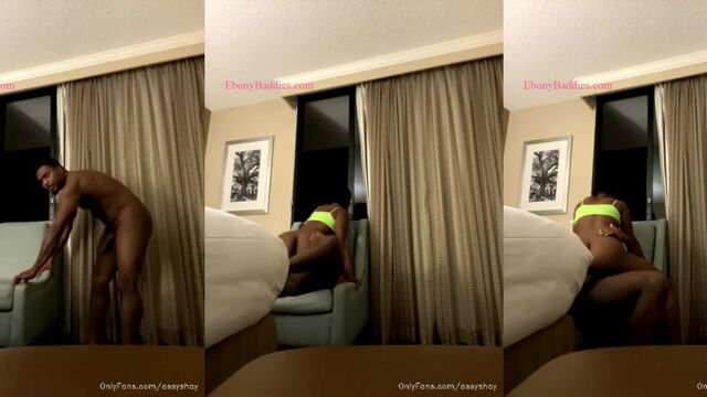 Bigbootyshayyy enjoys riding BBC like a pro